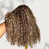 Bye~Bye~KNOTS HD Lace 13x6 Frontal Upgraded Hairline Highlight Color Wig - Deep Curly