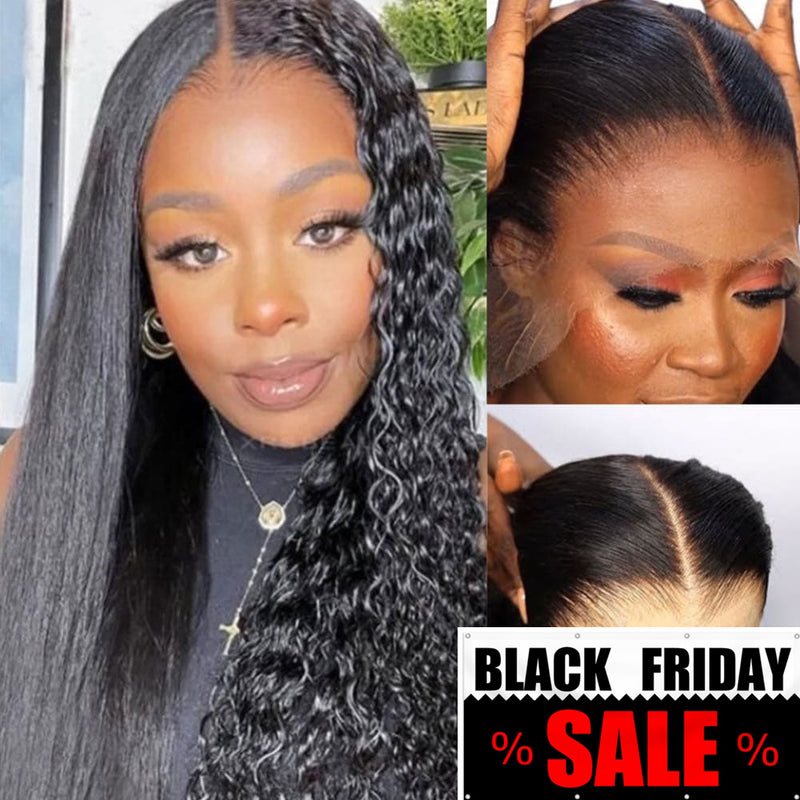 💥【BLACK FRIDAY】💥Imani 13x6 HD Swiss Lace Front Upgraded Pre-plucked Hairline 150%180% Wig - 2 in 1 Wet and Wavy