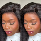 Bye~Bye~KNOTS HD Lace 13x4 Full Frontal Pre-plucked Hairline Wig - Kinky Straight with New Born Edge