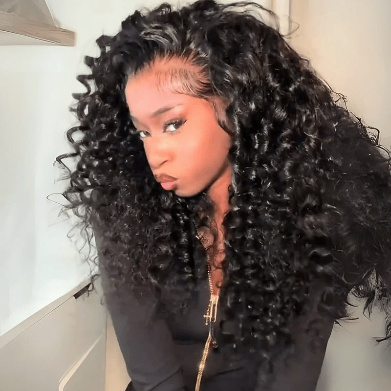 360 HD LACE FRONT WIG WITH Invisible Strap - Spanish Bouncy Curl