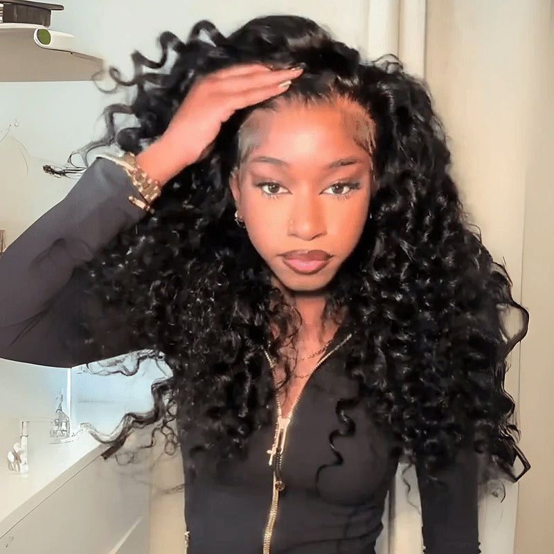 360 HD LACE FRONT WIG WITH Invisible Strap - Spanish Bouncy Curl