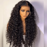 "3D DOME CAP" 9x6 HD Lace Upgraded Hairline C-shape Ear Glueless Wig with Drawstring - Deep Curly