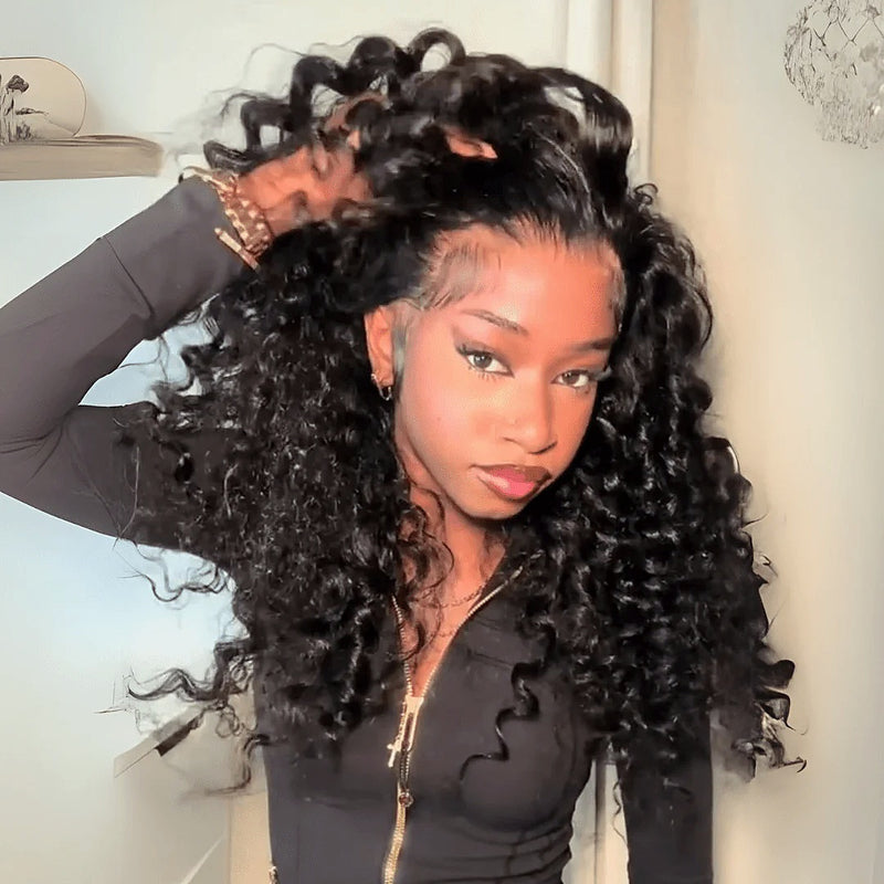 360 HD LACE FRONT WIG WITH Invisible Strap - Spanish Bouncy Curl