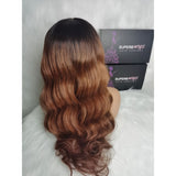 "LAGOS" M-Shaped HAIRLINE 13x6 HD Lace Front Ombre Color Wig - Body Wave