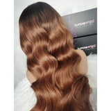 "LAGOS" M-Shaped HAIRLINE 13x6 HD Lace Front Ombre Color Wig - Body Wave