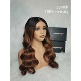 "LAGOS" M-Shaped HAIRLINE 13x6 HD Lace Front Ombre Color Wig - Body Wave