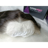 Dark brown curly lace front wig with lagos m-shaped hairline 13x6 hd lace and fine silky texture
