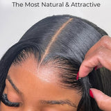 "LAGOS" M-Shaped HAIRLINE 360 HD Lace Invisible Strap Wig - Deep Wave
