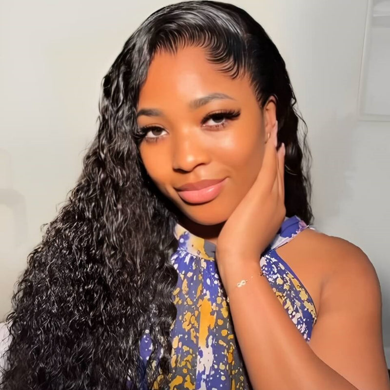 "LAGOS" M-Shaped HAIRLINE 360 HD Lace Invisible Strap Wig - Water Wave