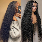 Long Hair 13x6 HD Lace Frotnal  Upgraded Pre-plucked 30/32 Inch Wig - Curly