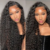 【LUX】Bye~Bye~KNOTS FULL LACE HD LACE HUMAN HAIR WIG - CURLY