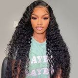 【LUX】Bye~Bye~KNOTS FULL LACE HD LACE HUMAN HAIR WIG - Deep Wave