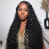 【LUX】Bye~Bye~KNOTS FULL LACE HD LACE HUMAN HAIR WIG - Water Wave