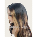 【LUX HAIR】5x5/13x4 HD Swiss Lace Pre-plucked Highlight Color 180% Human Hair Wig - Wavy