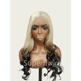 【LUX HAIR】5x5/13x4 HD Swiss Lace Pre-plucked Ombre Color 180% Human Hair Wig - Wavy