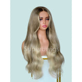 【LUX HAIR】5x5/13x4 HD Swiss Lace Pre-plucked Ombre Highlight Color 180% Human Hair Wig - Wavy