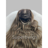 【LUX HAIR】5x5/13x4 HD Swiss Lace Pre-plucked Ombre Highlight Color 180% Human Hair Wig - Body Wave