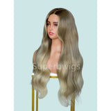 【LUX HAIR】5x5/13x4 HD Swiss Lace Pre-plucked Ombre Highlight Color 180% Human Hair Wig - Wavy