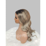 【LUX HAIR】5x5/13x4 HD Swiss Lace Pre-plucked Ombre Highlight Color 180% Human Hair Wig - Body Wave