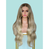 【LUX HAIR】5x5/13x4 HD Swiss Lace Pre-plucked Ombre Highlight Color 180% Human Hair Wig - Wavy