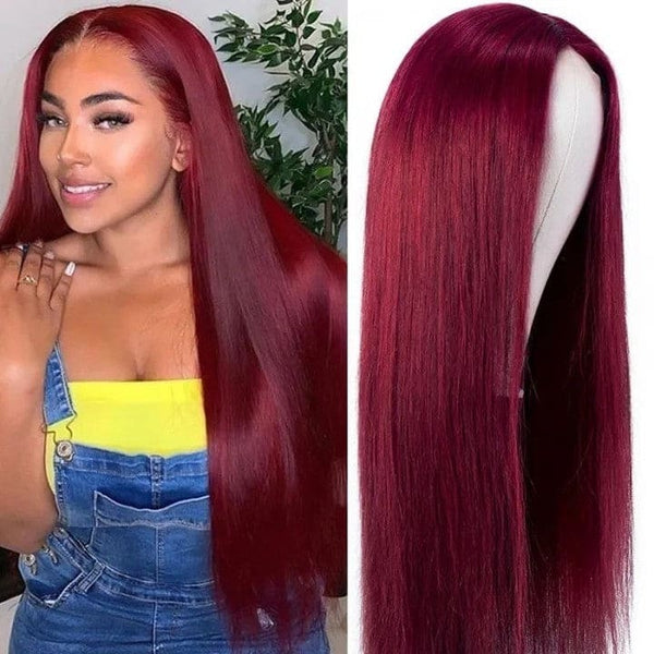 MIA Preplucked Hairline 360 FRONT LACE BURGUNDY BODY WAVE WIGS