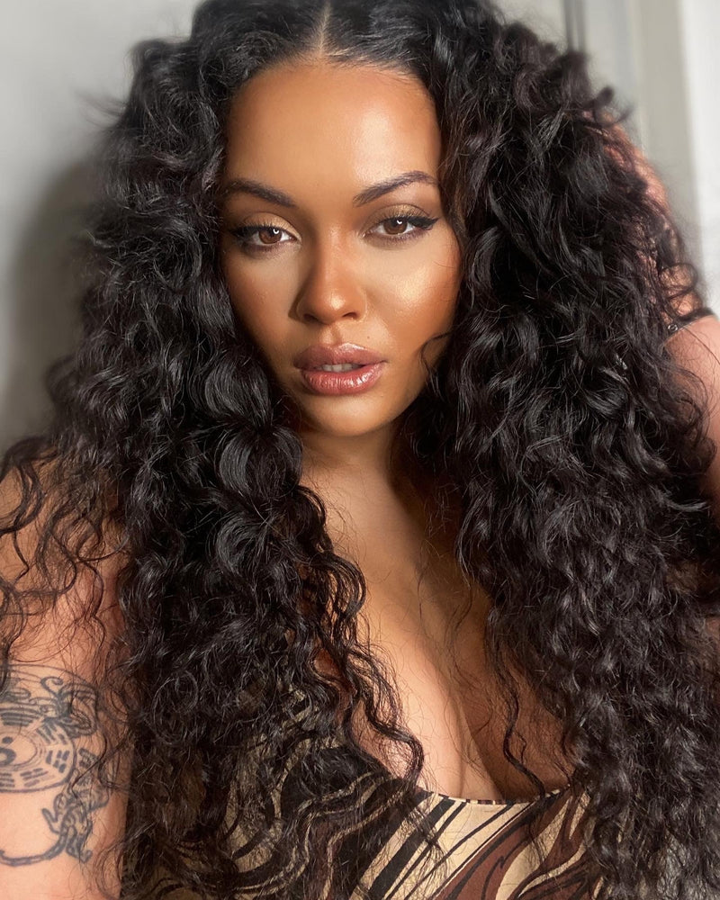 13x4/13x6 Transparent Lace Front Pre-plucked Hairline 150%180%250% Density Wig - Loose Wave