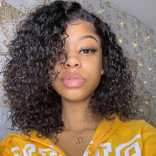 NAOMI SHORT CURLY BOB WITH BOUNCY CURLY 13*6 LACE FRONT WIG