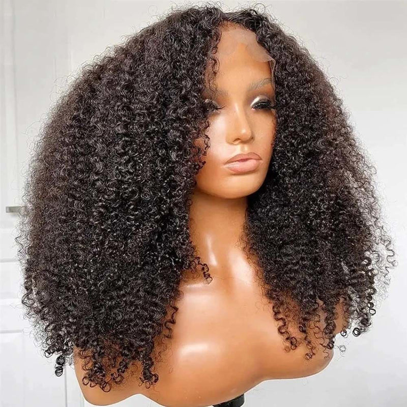 Phoebe Kinky Curly Short Bob Wig  360 Lace Front Human Hair Wigs