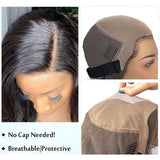 Pre-Made Double Fake Scalp 13x6 Transparent Lace Front Human Hair Wig - Body Wave
