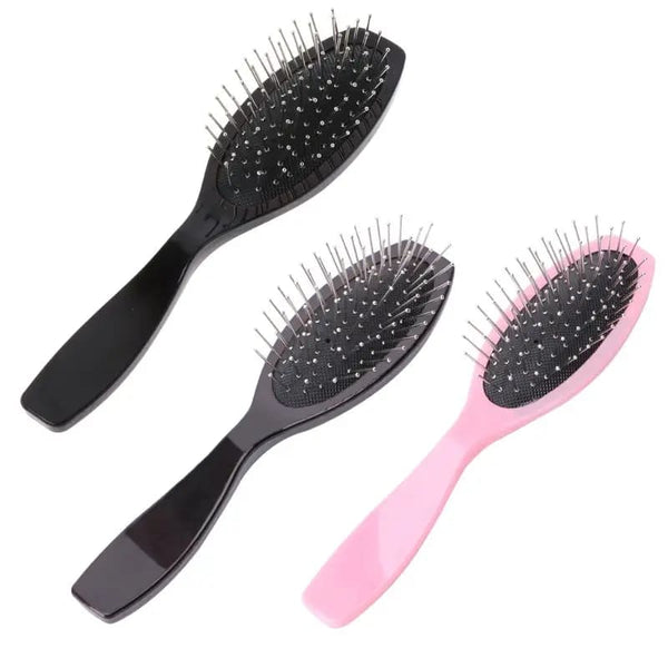 Professional Anti Static Steel Comb Brush For Wig Hair Extensions Training