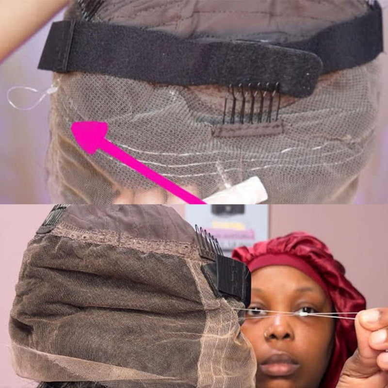 360 HD LACE FRONT Highlight Color WIG WITH Invisible Strap - Kinky Loose Wander Curl