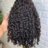 Bye~Bye~KNOTS HD Swiss Lace 13x6 Fitted Cap Ear Tap Wig - Loose Burmese Curl