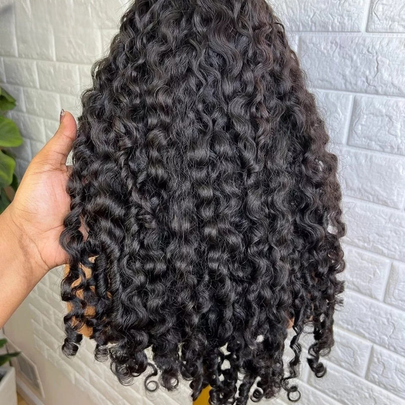 Bye~Bye~KNOTS HD Swiss Lace 13x6 Fitted Cap Ear Tap Wig - Loose Burmese Curl
