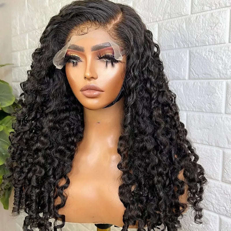 Bye~Bye~KNOTS HD Swiss Lace 13x6 Fitted Cap Ear Tap Wig - Loose Burmese Curl