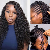 【Seamless Crochet Braids】Soft Feather Crochet Hair Extention 100% Human Hair - Burmese Curly