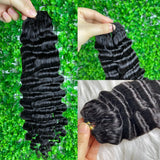 【Seamless Crochet Braids】Soft Feather Crochet Hair Extention 100% Human Hair - Burmese Curly