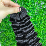 【Seamless Crochet Braids】Soft Feather Crochet Hair Extention 100% Human Hair - Burmese Curly