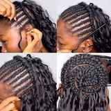 【Seamless Crochet Braids】Soft Feather Crochet Hair Extention Ombre Color 100% Human Hair  - Deep Wave