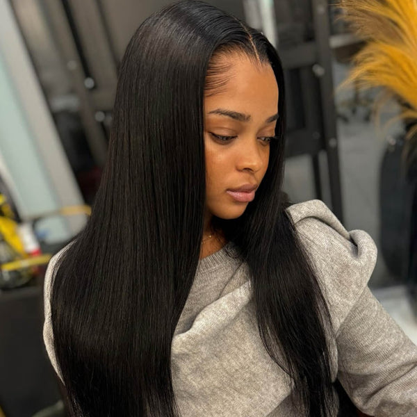 "LAGOS" M-Shaped HAIRLINE 13x6 HD Lace Front Wig - Straight