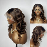 【Solo-Piece】13x4 Transparent Lace 16inch 150%  Wig - Body Wave Wavy