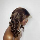 【Solo-Piece】13x4 Transparent Lace 16inch 150%  Wig - Body Wave Wavy