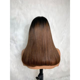 【Solo-Piece】 13x6 HD Lace 14inch 150% Ombre Color Lace Front Wig - Straight BOB