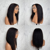 【Solo-Piece】360 Invisible Strap Transparent Lace 14inch 150% Wig - Yaki Straight