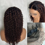 【Solo-Piece】360 Transparent Lace Ombre Color 18inch 150% Wig - Curly