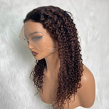 【Solo-Piece】360 Transparent Lace Ombre Color 18inch 150% Wig - Curly