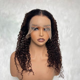 【Solo-Piece】360 Transparent Lace Ombre Color 18inch 150% Wig - Curly