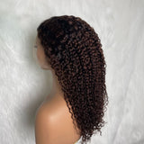 【Solo-Piece】360 Transparent Lace Ombre Color 18inch 150% Wig - Curly