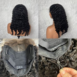 【Solo-Piece】7x5 HD Lace 20inch 180% Drawstring Wig - Burmese Curly with Sperial Curl ends