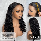【Solo-Piece】9x6 HD Lace Super Preplucked 20inch 180% Wig - Loose Wave
