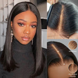 💥【BLACK FRIDAY】💥Bye~Bye~KNOTS HD Swiss Lace 13x4 Full Frontal Pre-plucked Hairline Wig - Straight